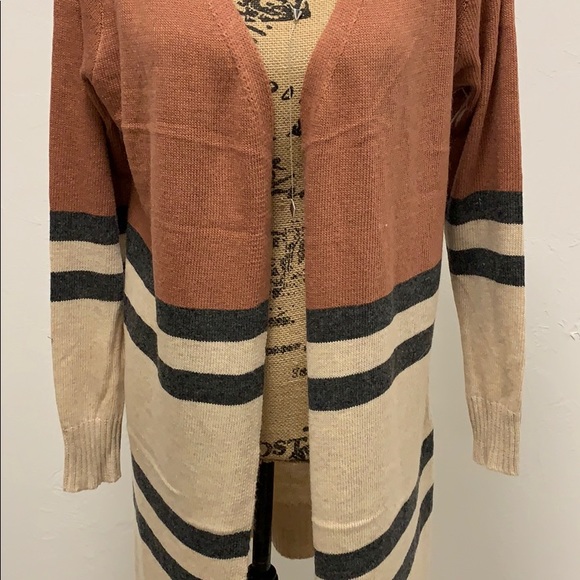 1️⃣ LEFT!! Long Sleeve Color Block Cardigan - Picture 6 of 8